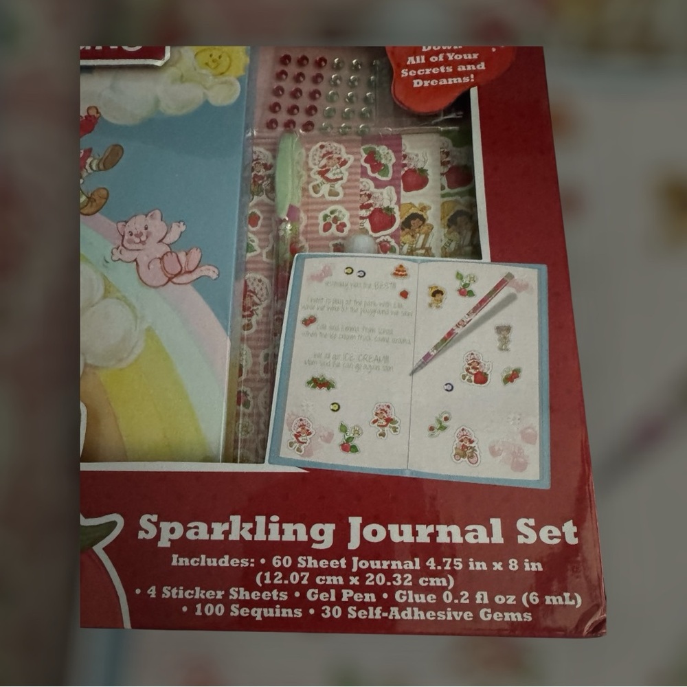 Strawberry Shortcake Sparkling Journal Set - Red - Picture 3 of 3